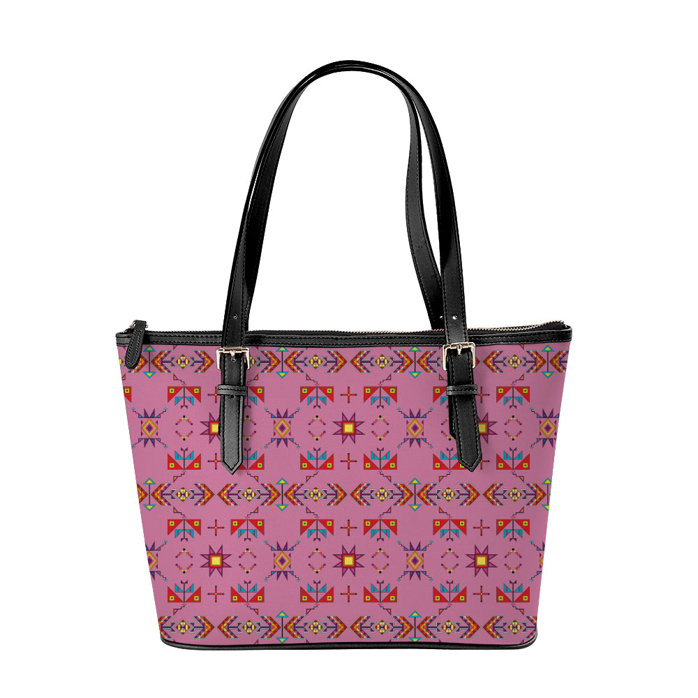 Scattered Generations Pink Large Tote Shoulder Bag