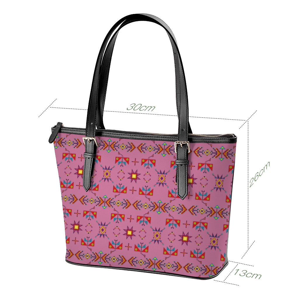 Scattered Generations Pink Large Tote Shoulder Bag