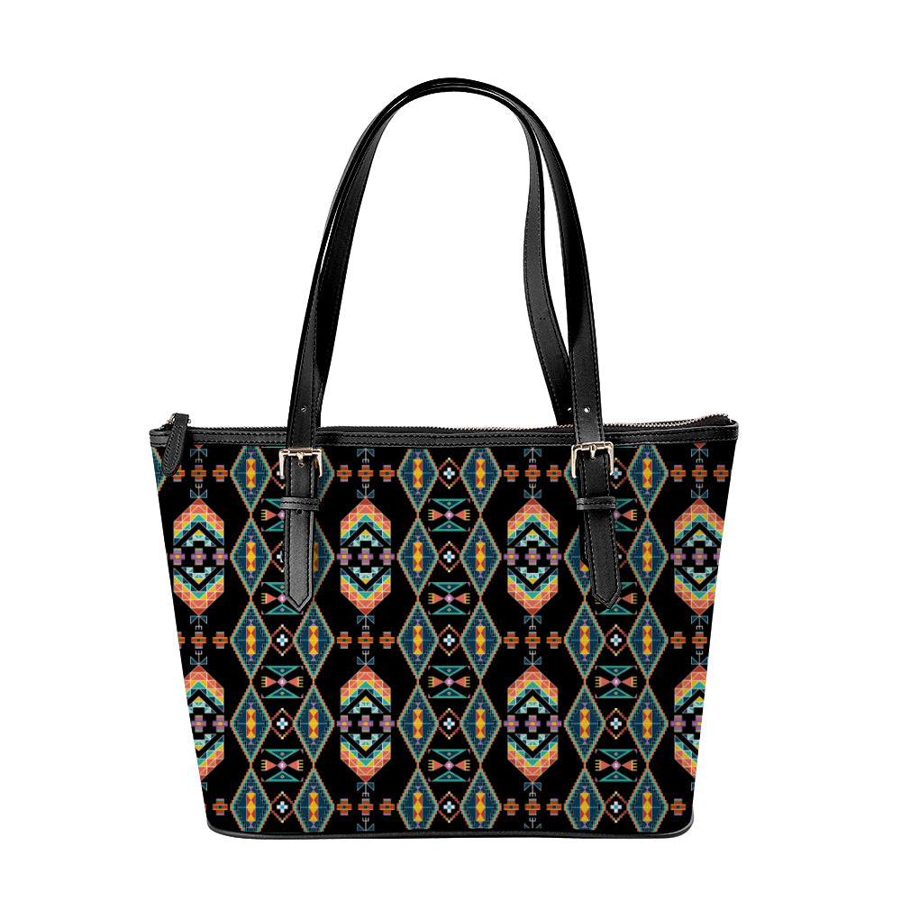 Travois Tipi Black Large Tote Shoulder Bag