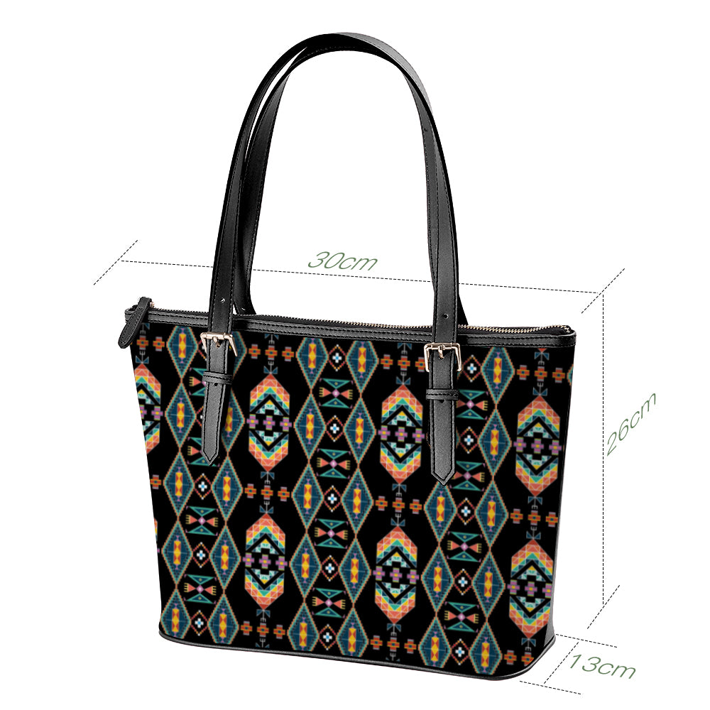 Travois Tipi Black Large Tote Shoulder Bag