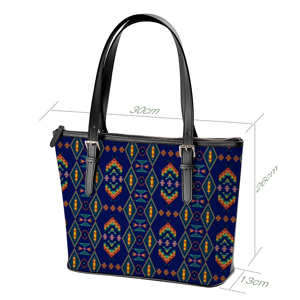 Travois Tipi Blue Large Tote Shoulder Bag