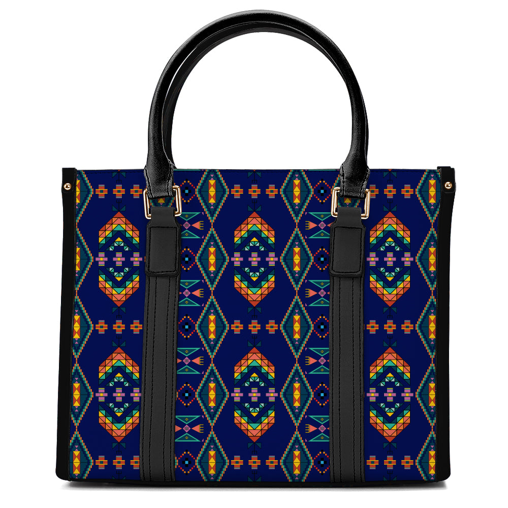 Travois Tipi Blue Hand or Shoulder Bag