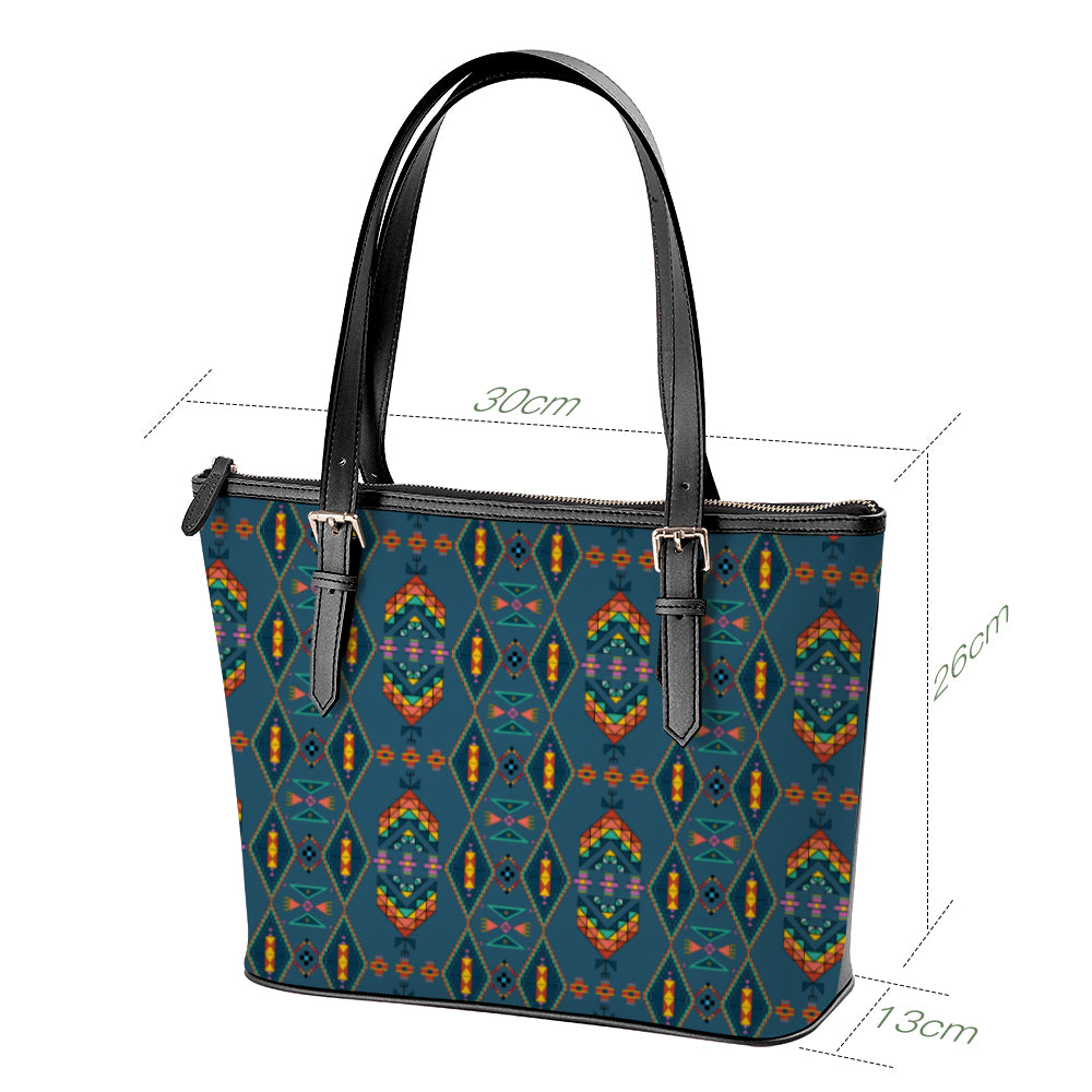 Travois Tipi Deep Lake Large Tote Shoulder Bag