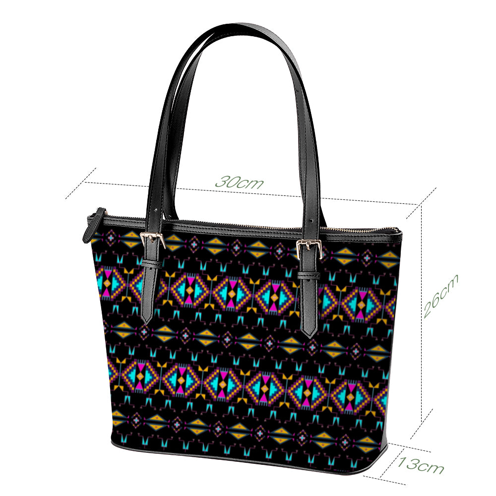 Rite of Passage Black Large Tote Shoulder Bag