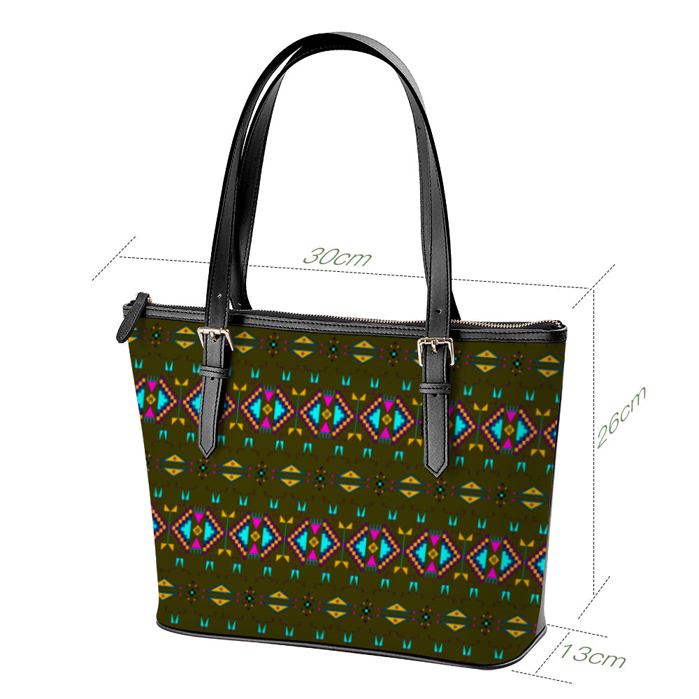 Rite of Passage Olive Large Tote Shoulder Bag