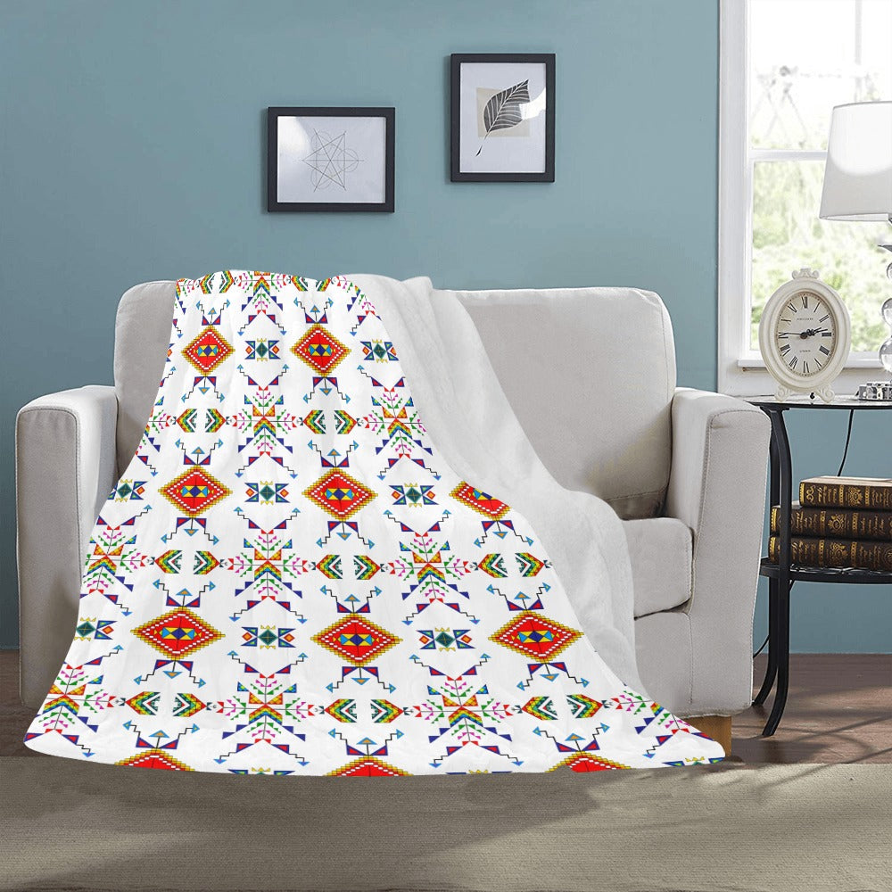 Buffalo Jump White Ultra-Soft Micro Fleece Blanket 50"x60"
