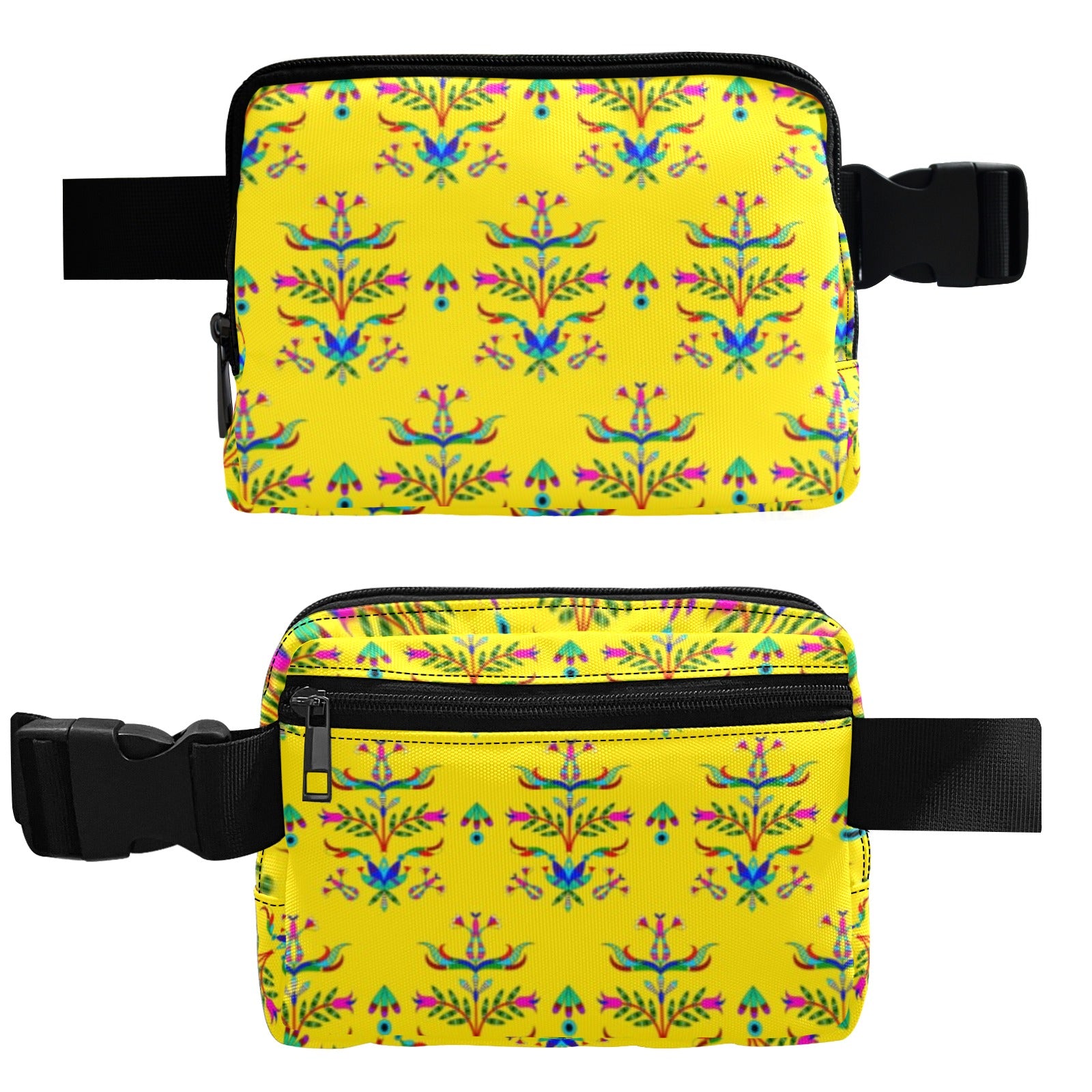 Dakota Damask Yellow Belt Bag