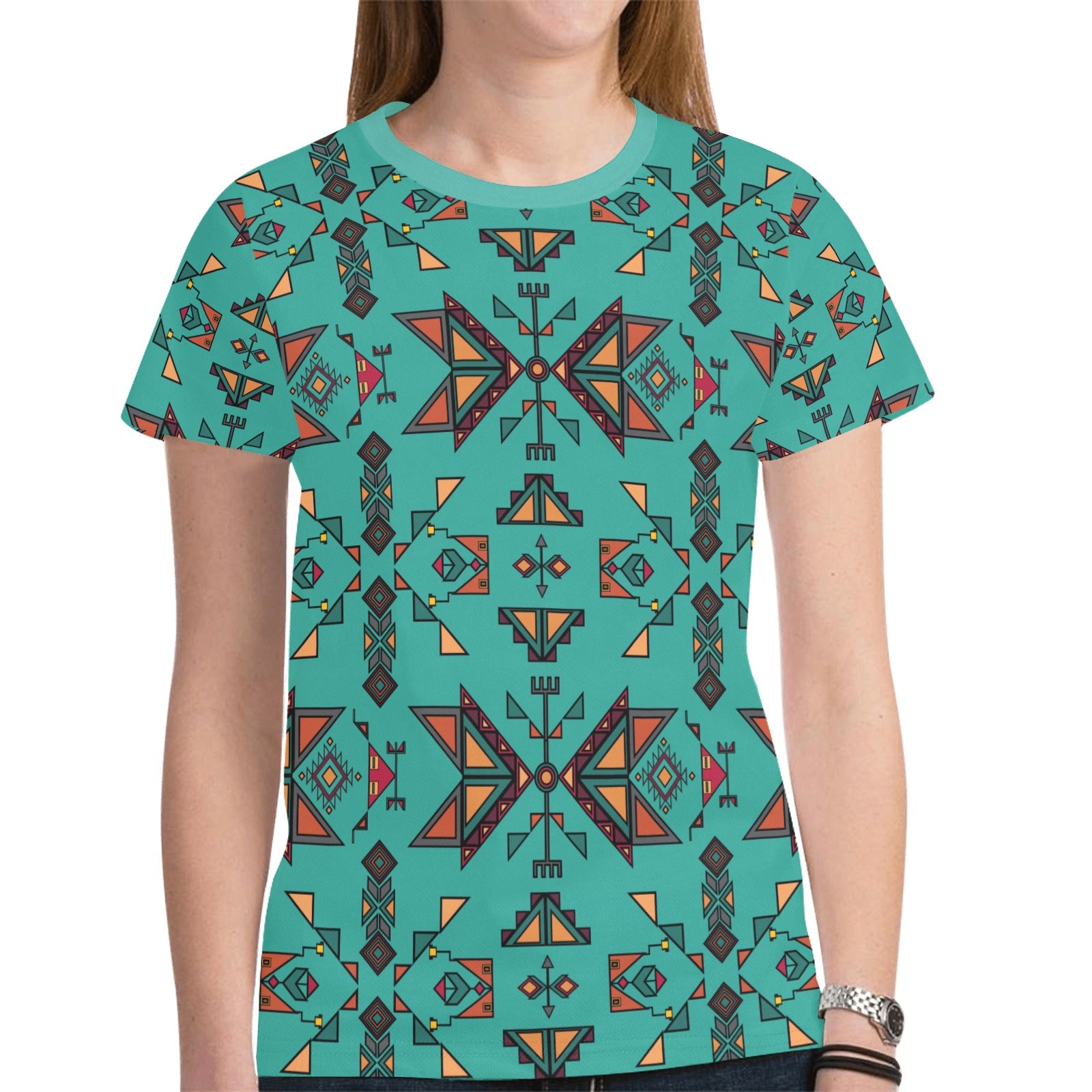 Arrow Dawn Turquoise T-shirt for Women