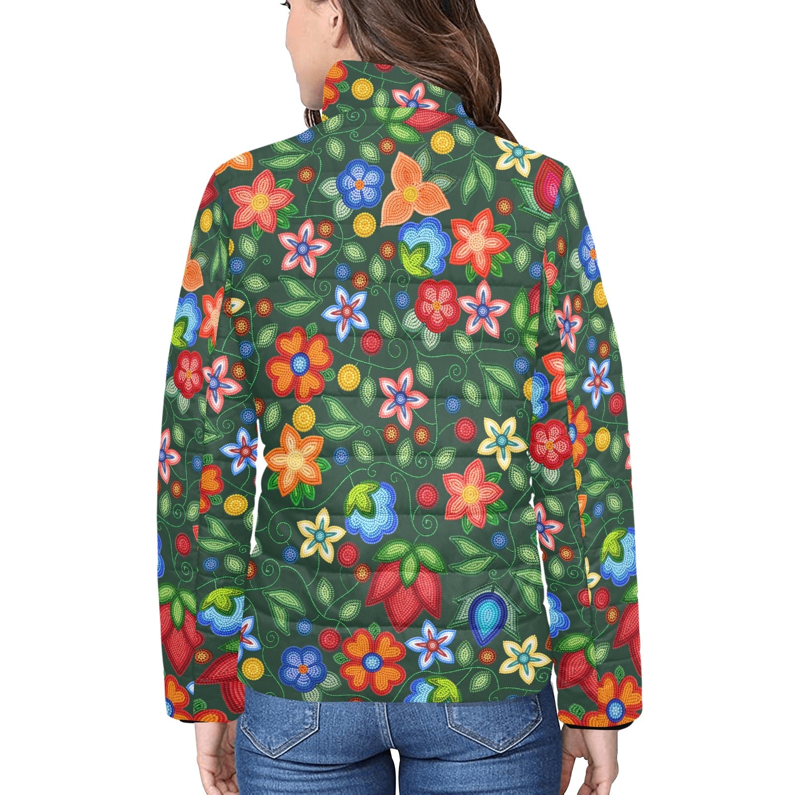 Morning Harmony Forest Women's Stand Collar Padded Jacket