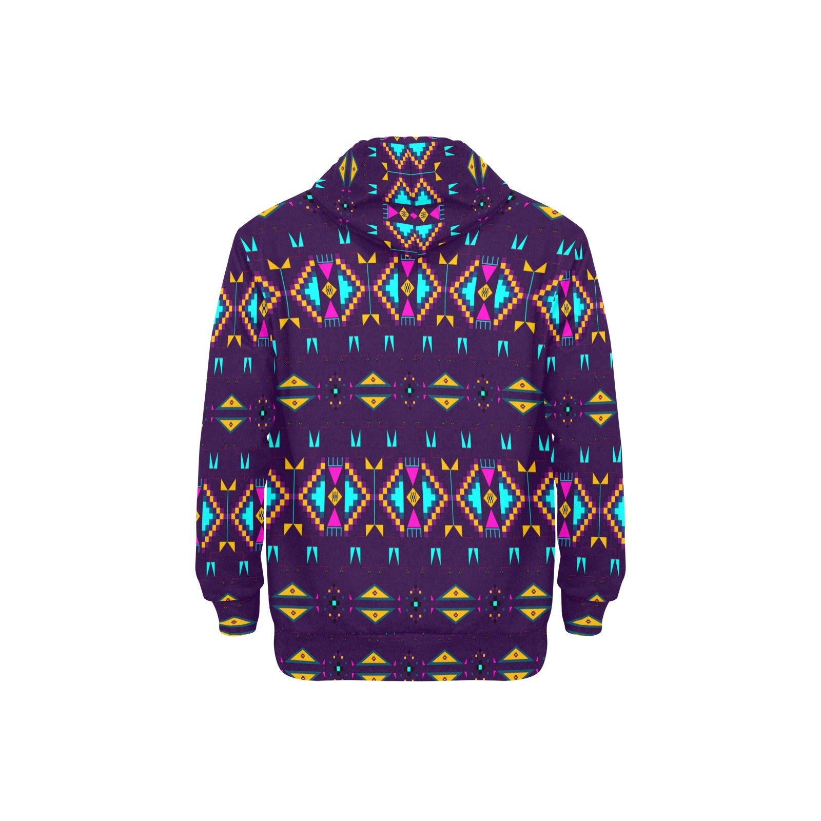 Rite of Passage Dark Purple Men's Long Sleeve Fleece Hoodie