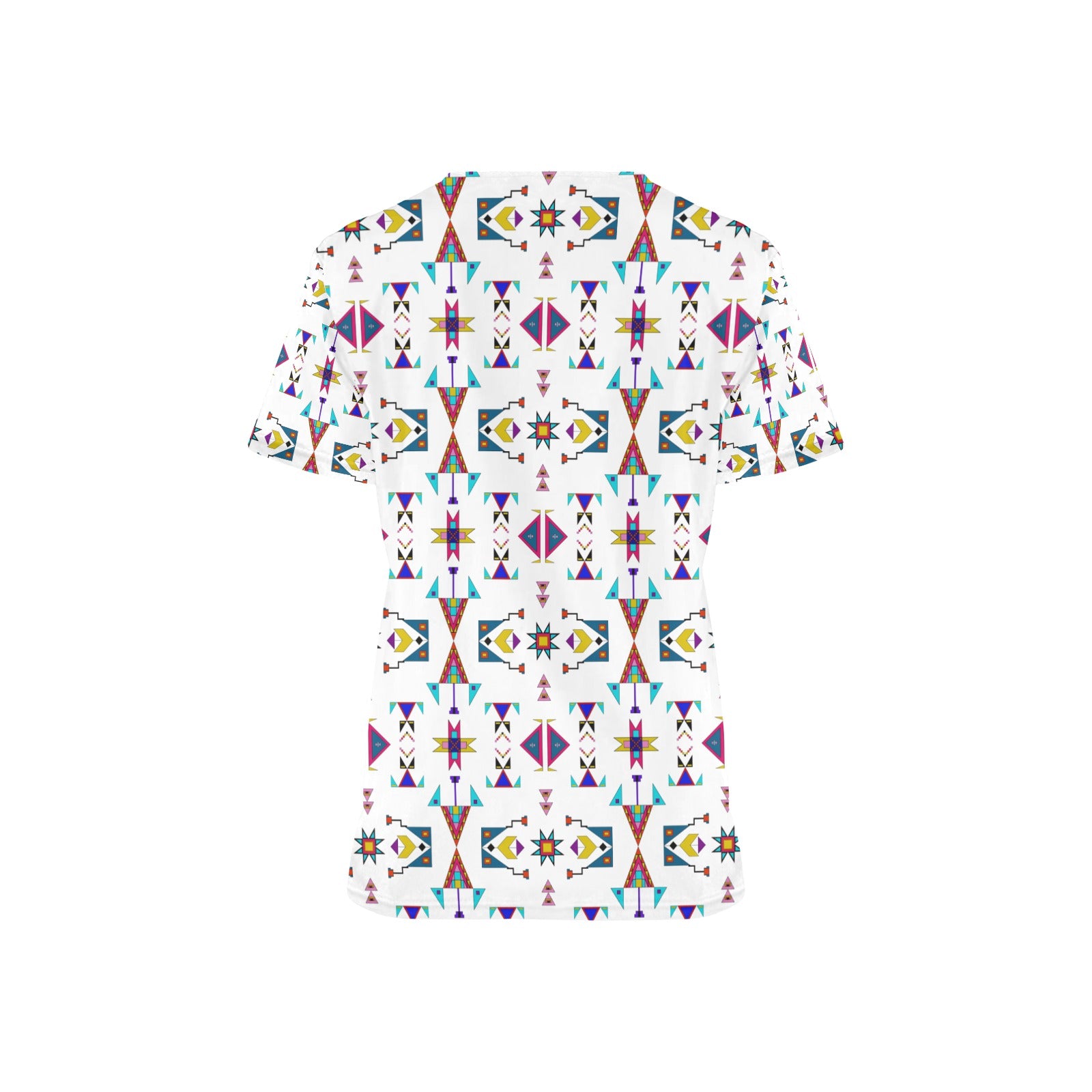 Enemy Territory White Scrub Top