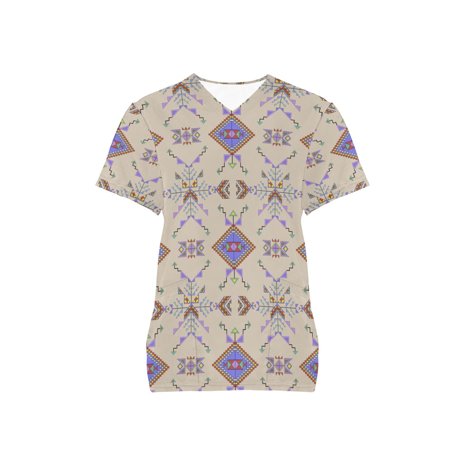 Buffalo Jump Hide Scrub Top