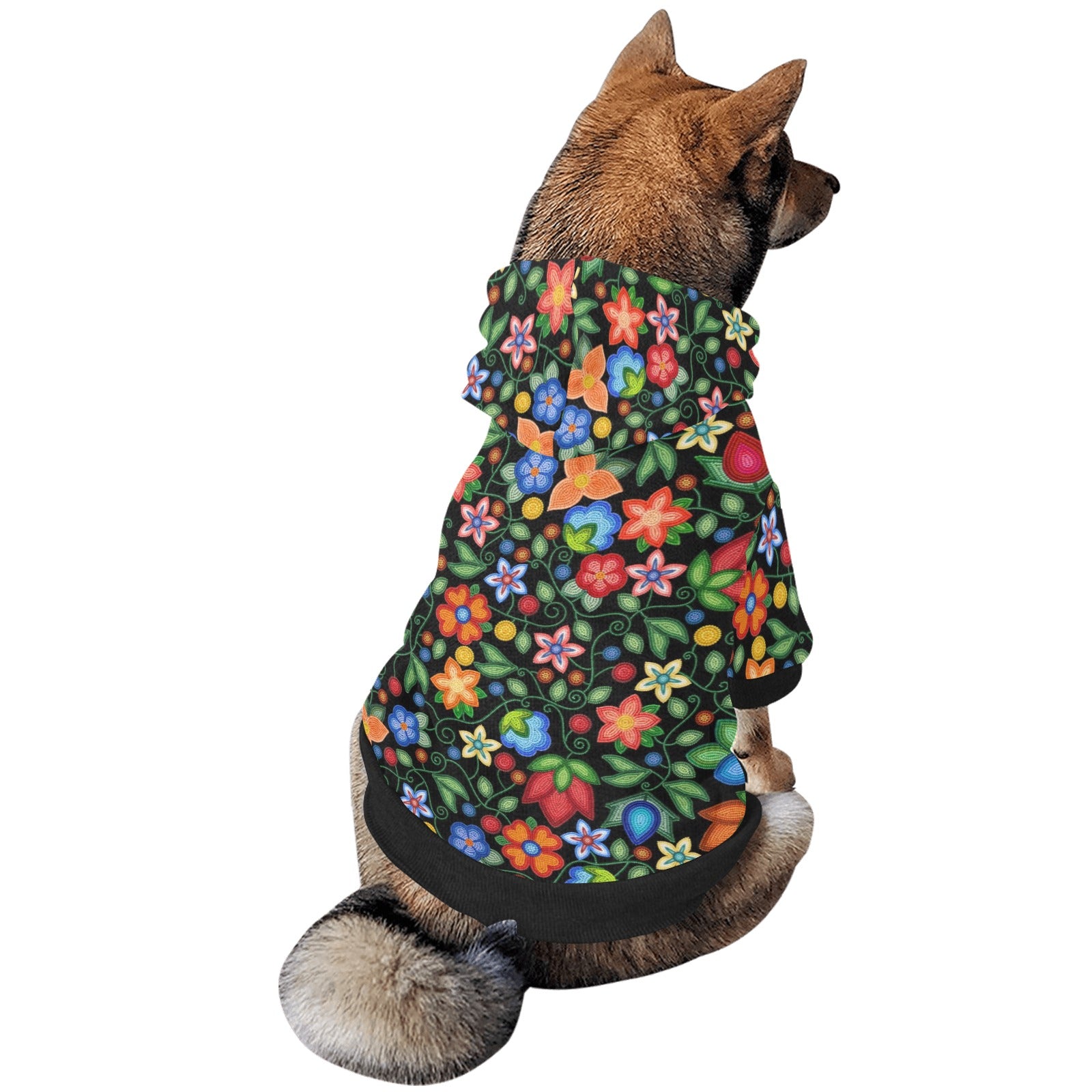 Morning Harmony Black Pet Dog Hoodie