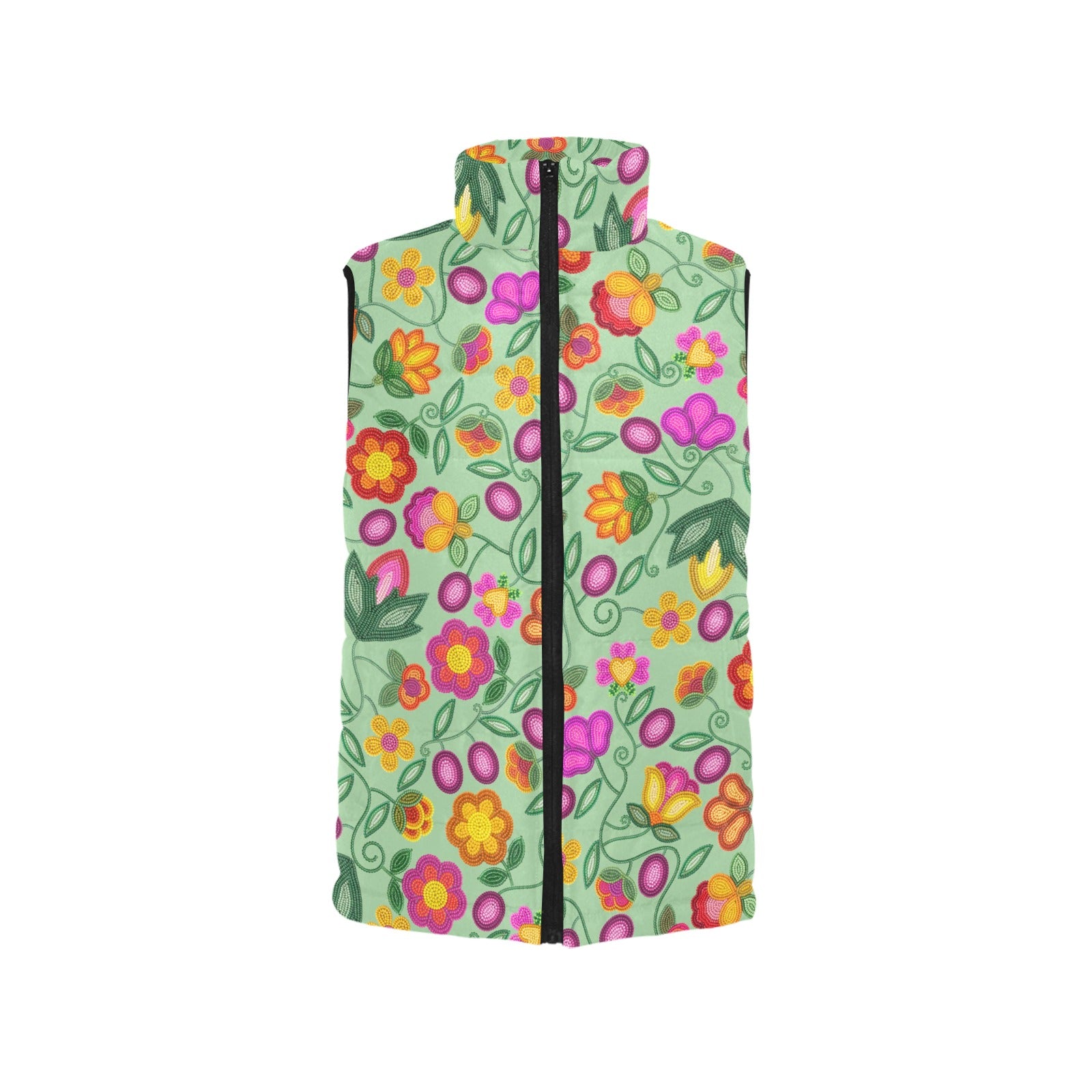 Boreal Bounty Green Women's Padded Vest Jacket