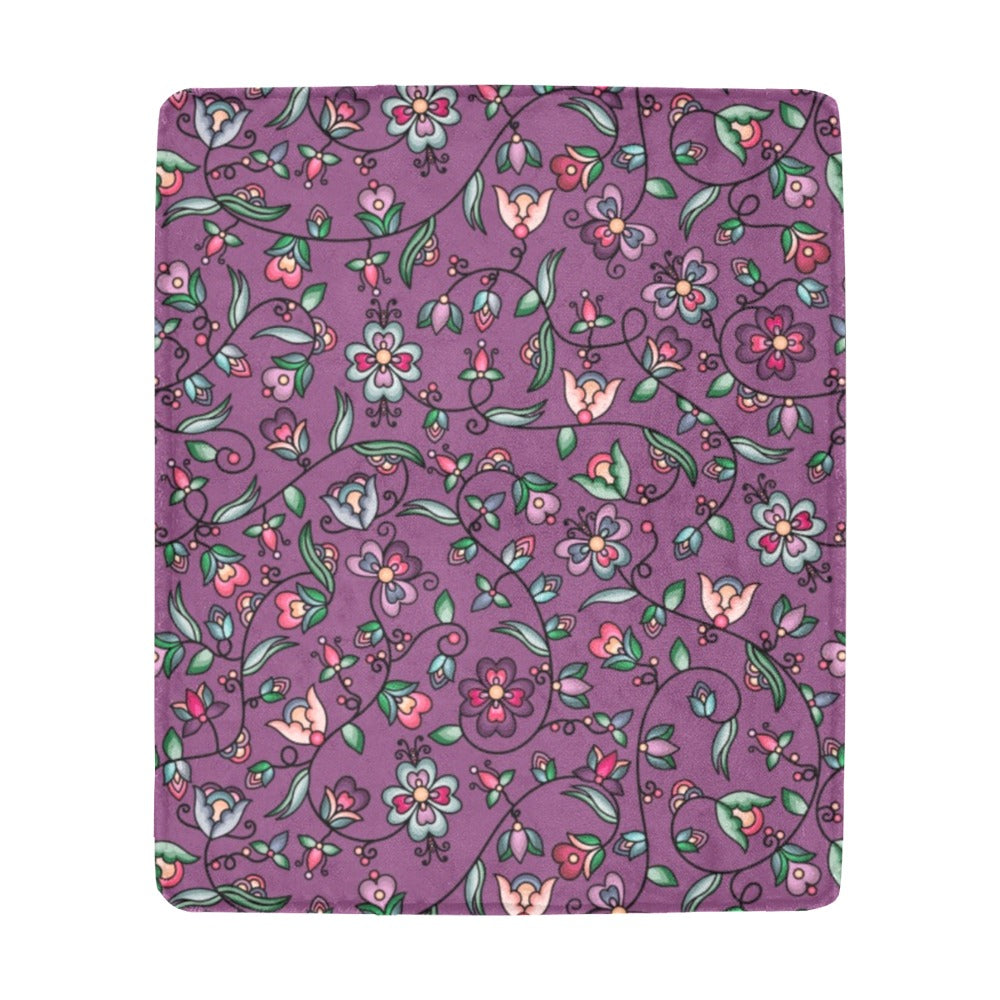 Amber Evening Garland Purple Ultra-Soft Micro Fleece Blanket 50"x60"