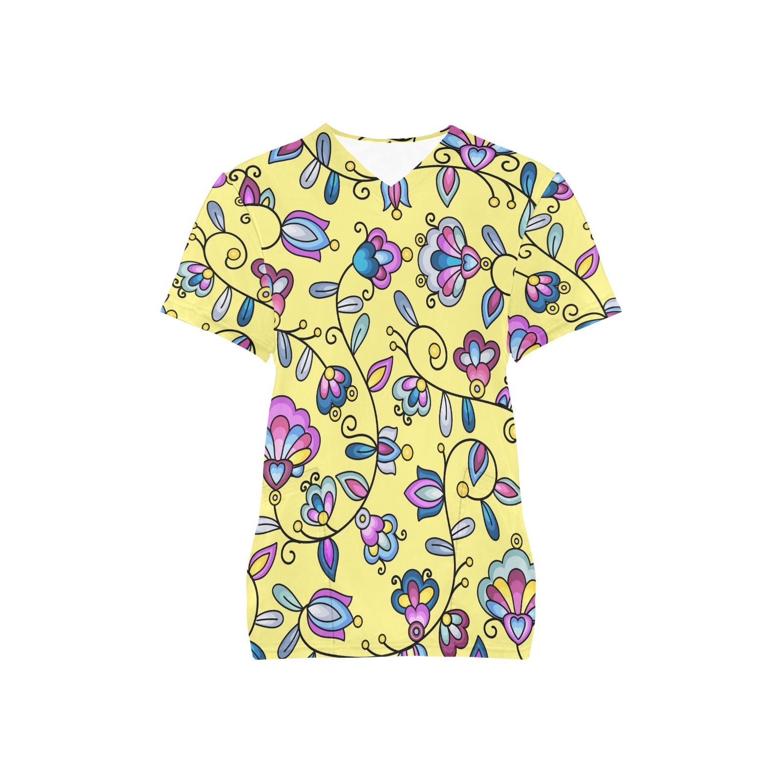 Autumn Bundle Blessing Yellow Scrub Top