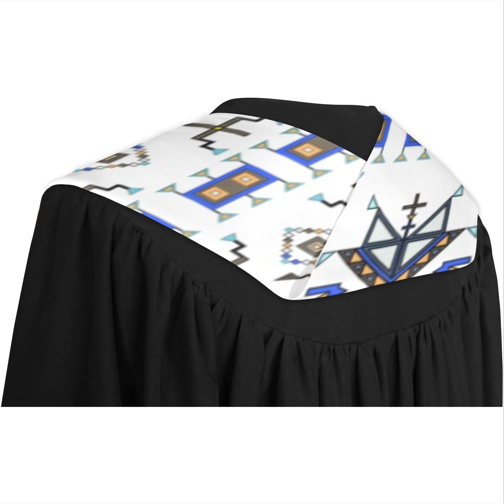 Eagle Strike White Graduation Stole