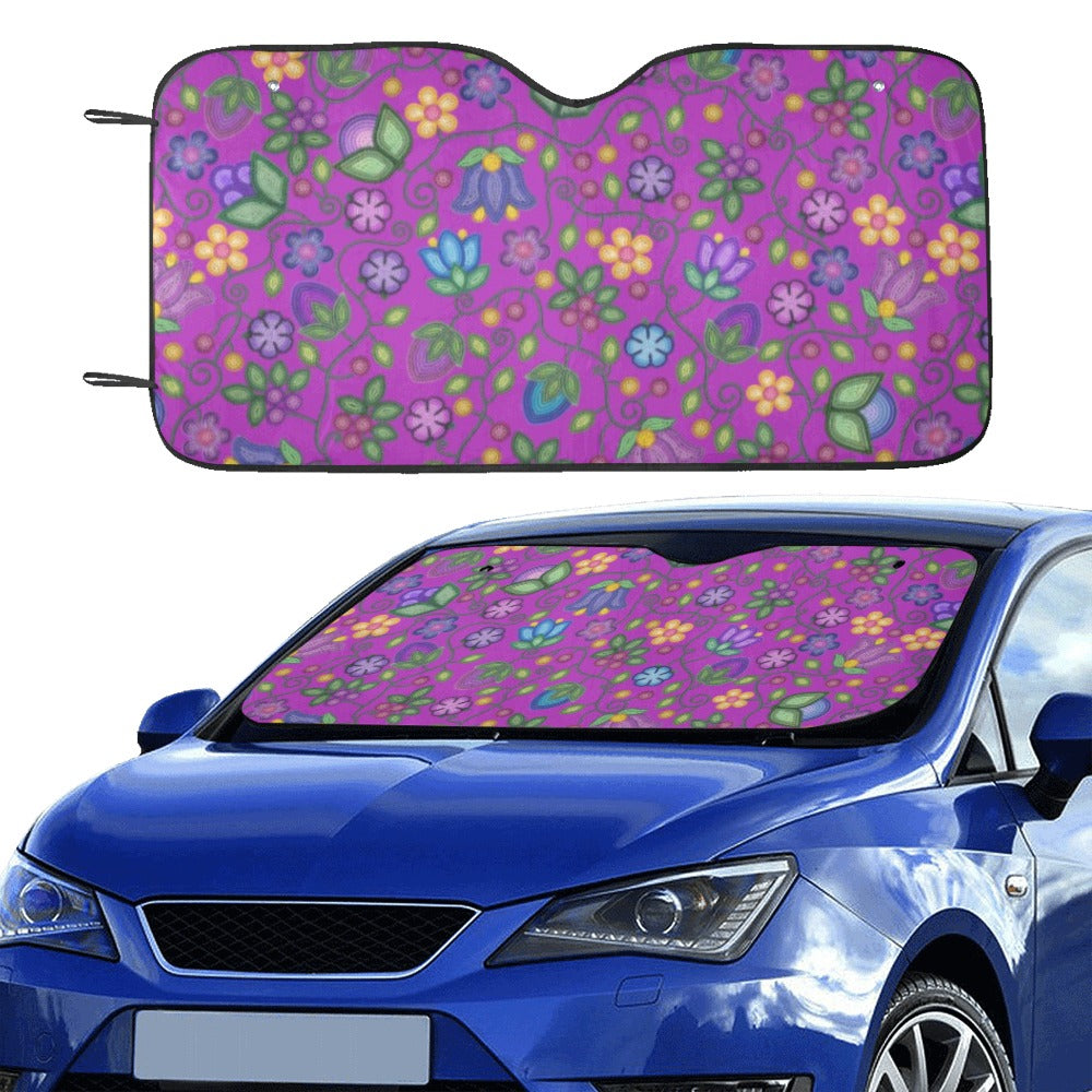 Bloom Uplift Purple Car Sun Shade 55"x30"