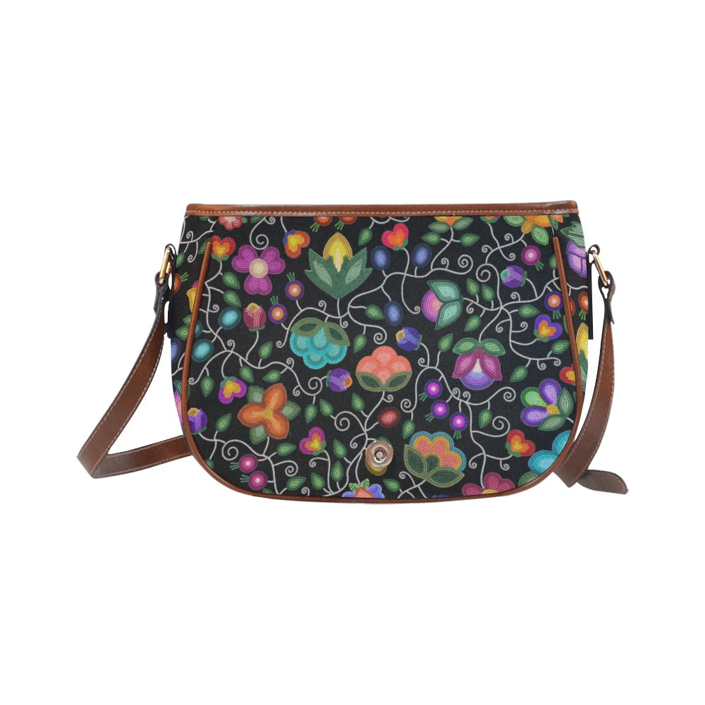 Beaded Offering Black 1 Saddle Bag/Large