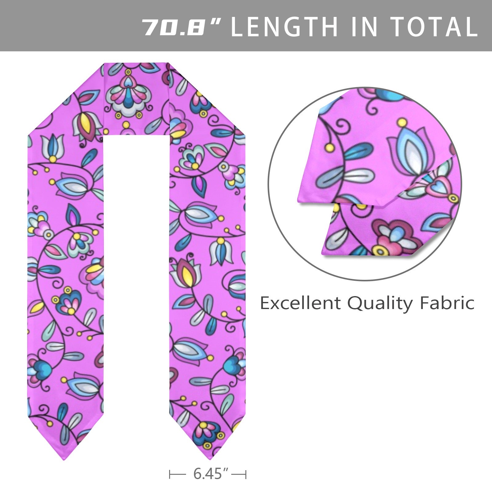 Autumn Bundle Blessing Purple Graduation Stole