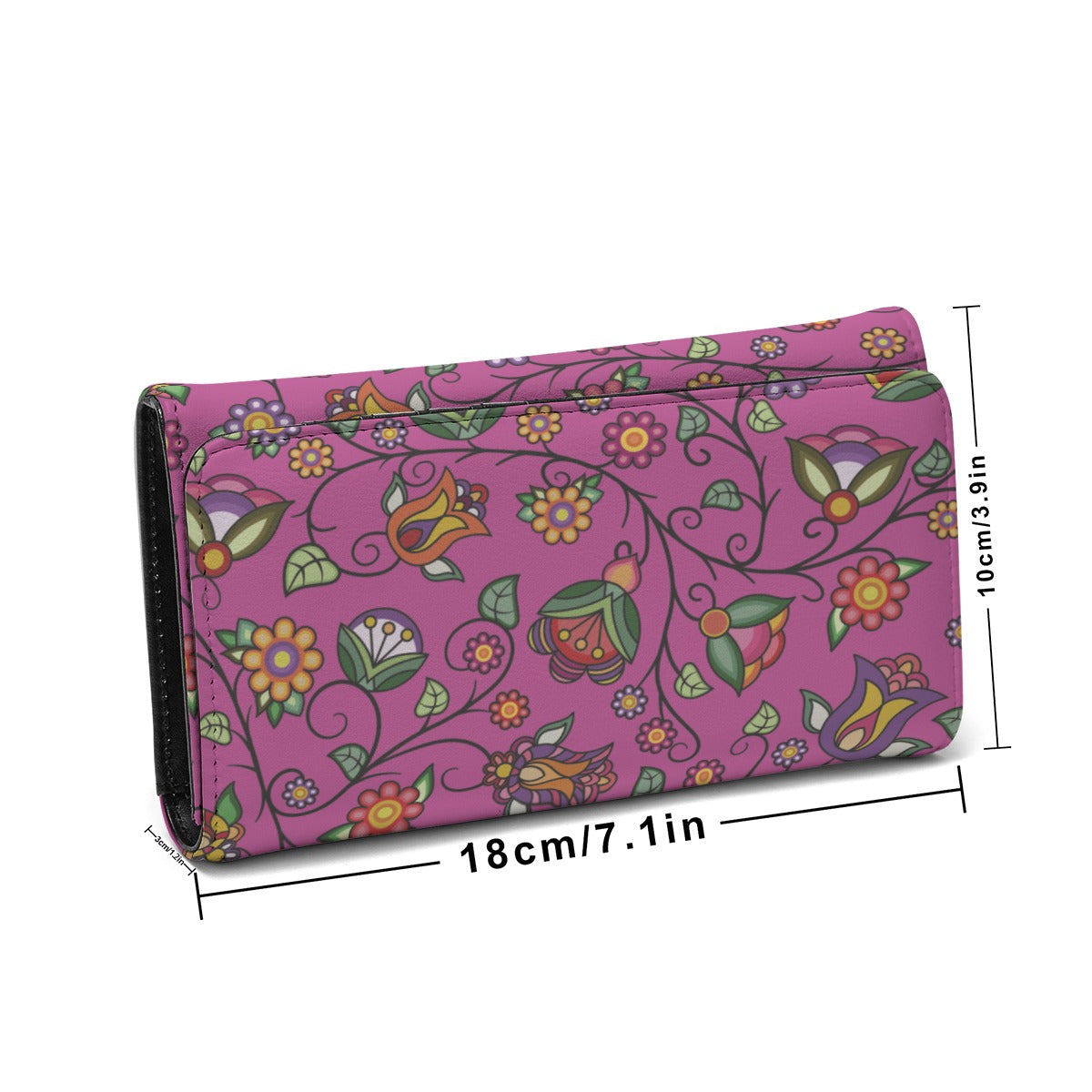 Heartbeat Petals Pink Foldable Wallet