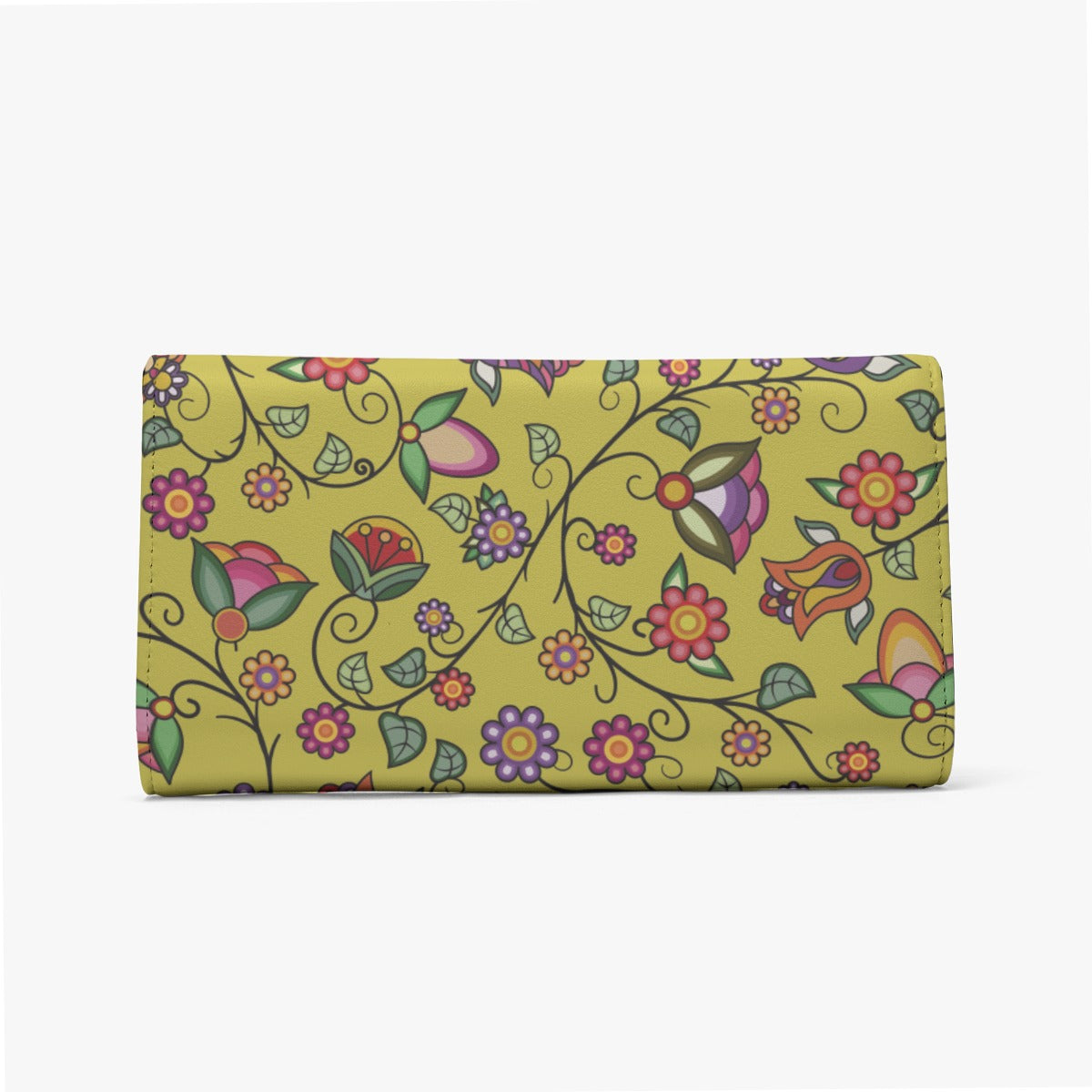 Heartbeat Petals Yellow Foldable Wallet