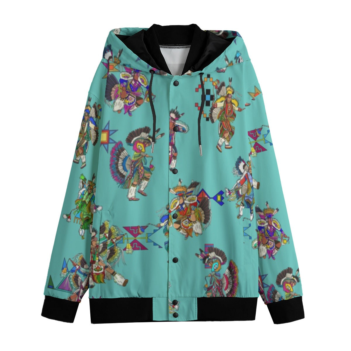 Men's Fancy Dancers Eggshell Blue Men's Varsity Jacket