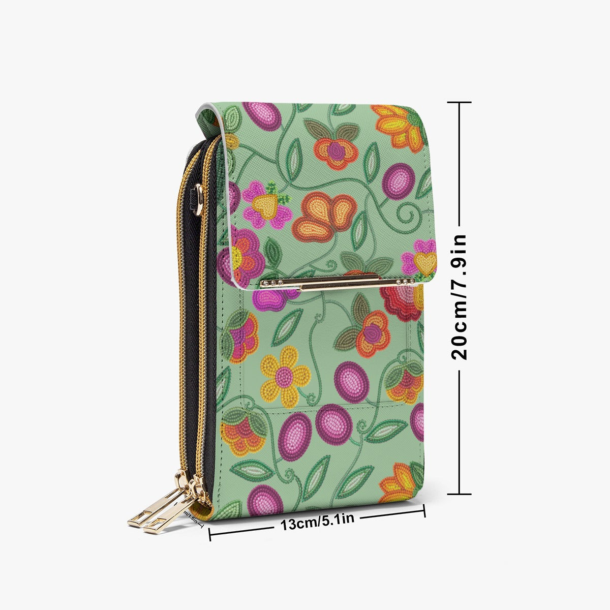 Boreal Bounty Green Mobile Phone Chest Bag
