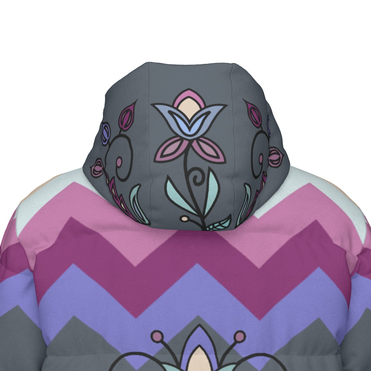 Moonlit Frost Unisex Long Down Jacket