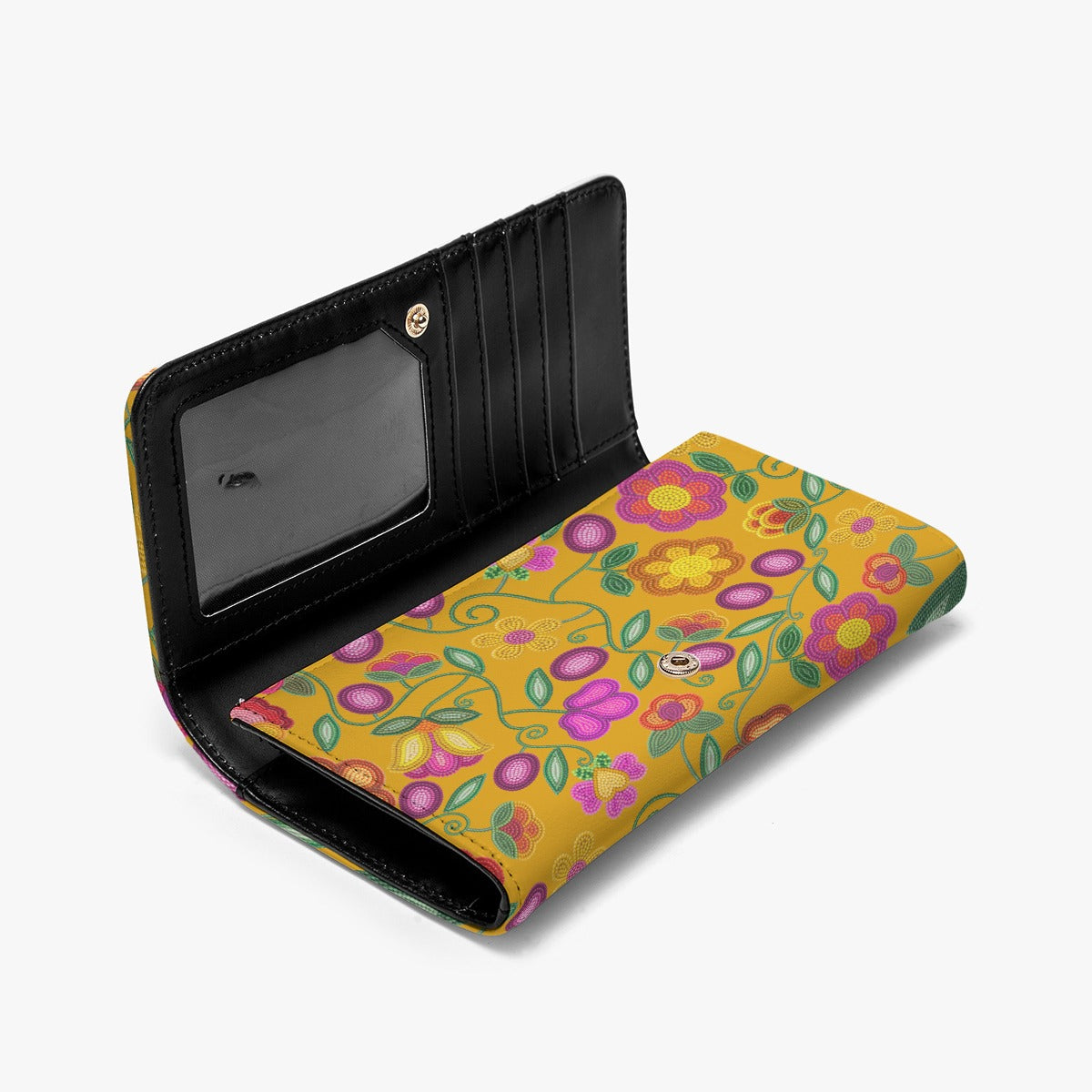 Boreal Bounty Yellow Foldable Wallet