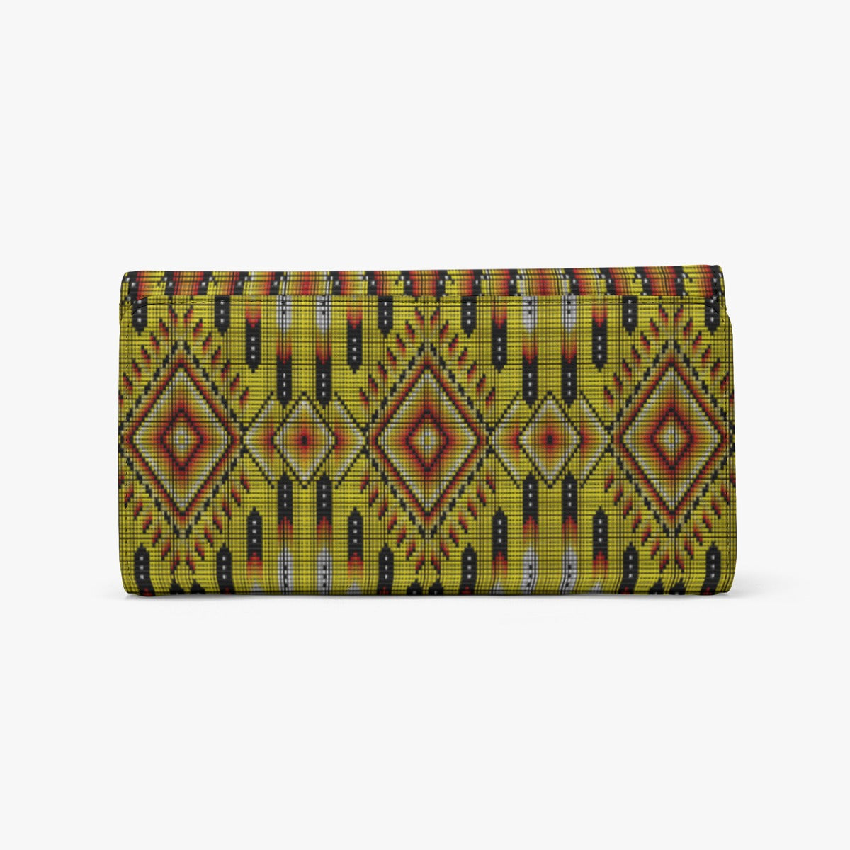 Fire Feather Yellow Foldable Wallet