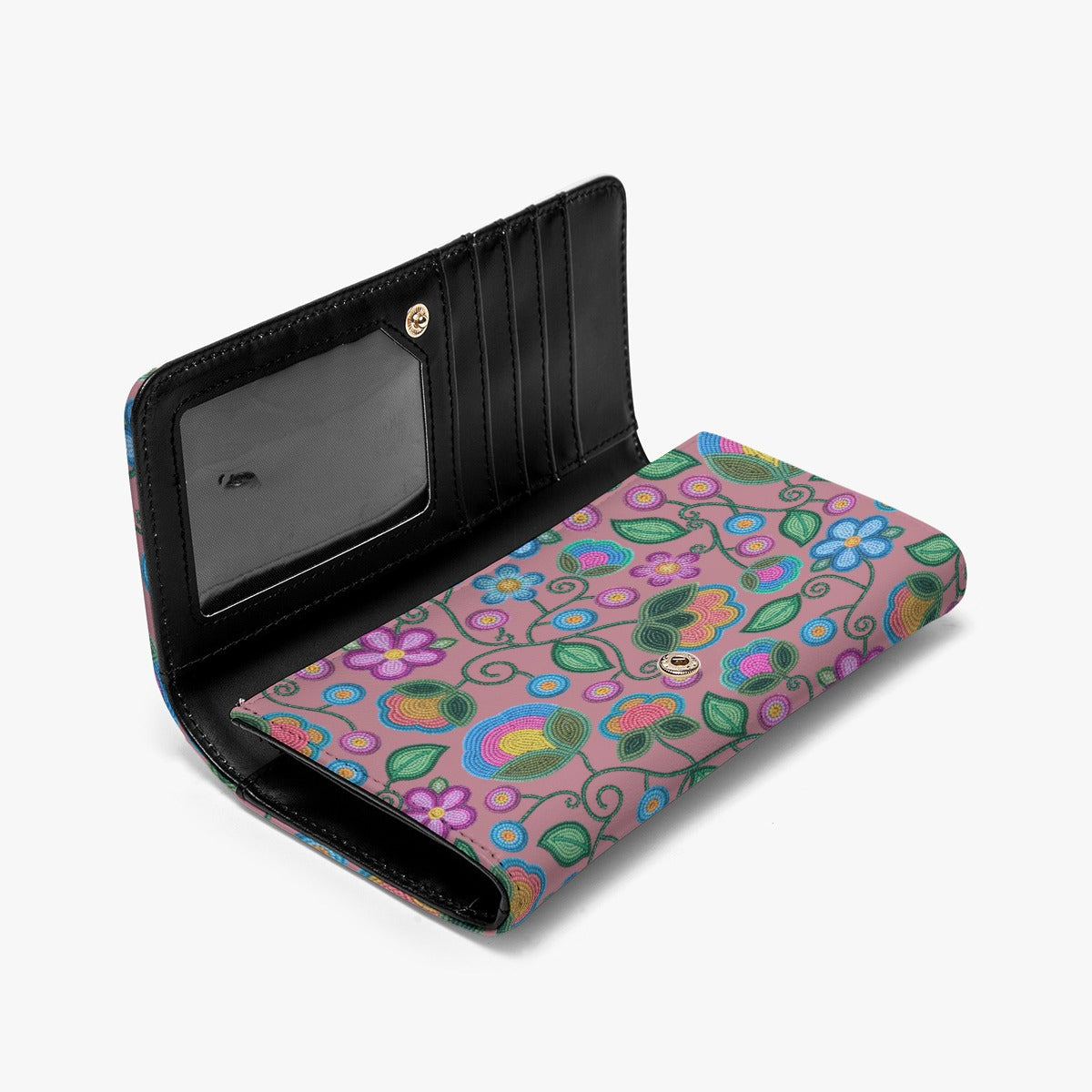 Turquoise Sunbeam Peach Foldable Wallet