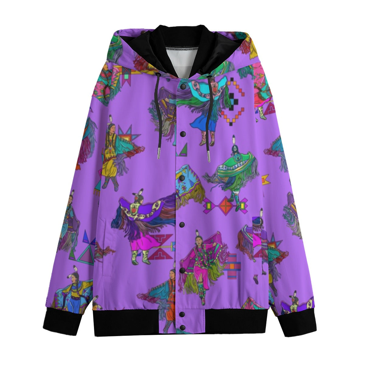 Women's Fancy Dancers Purple Men's Varsity Jacket