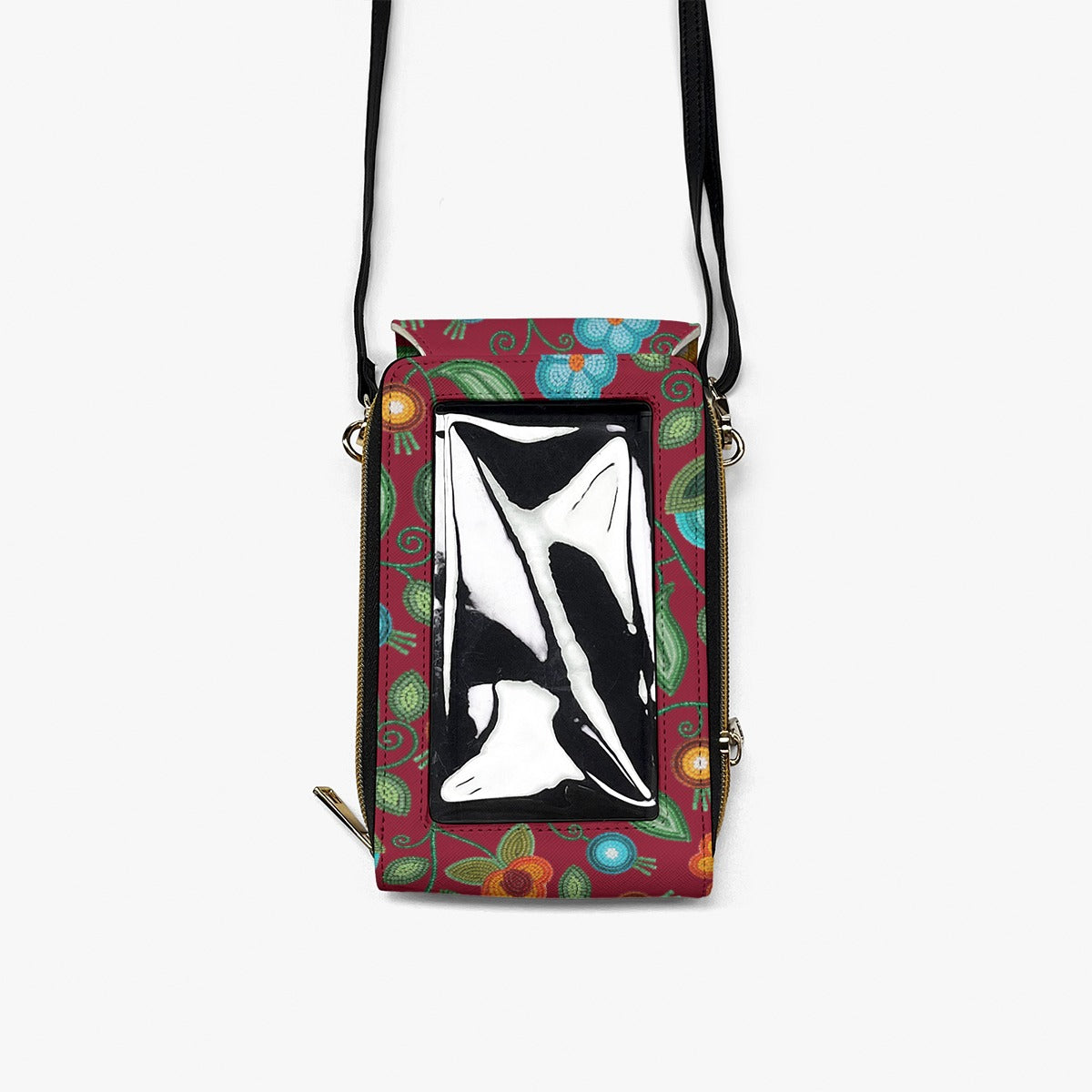Prairie Fire Petals Red Mobile Phone Chest Bag