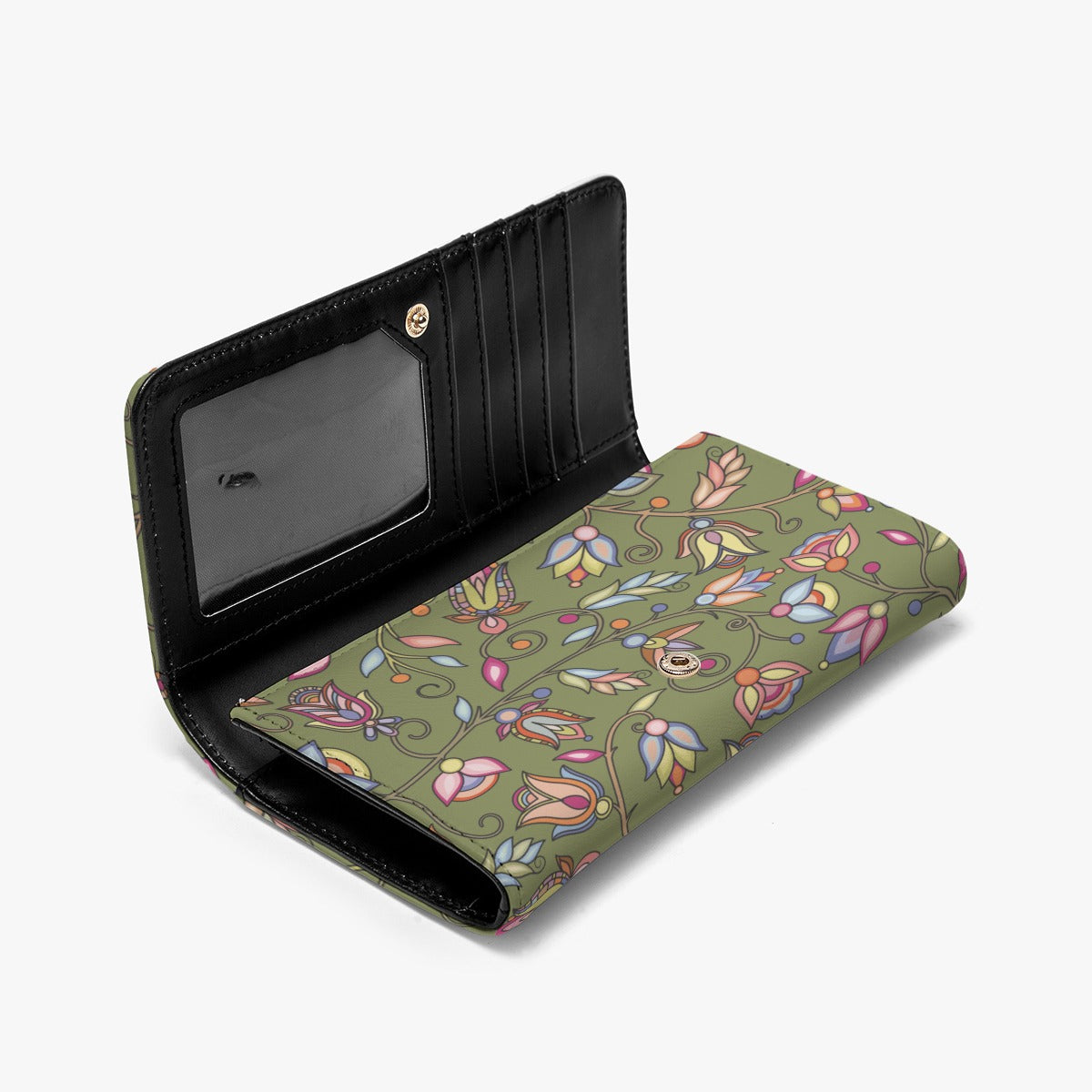 Buffalo Bloom Sage Foldable Wallet