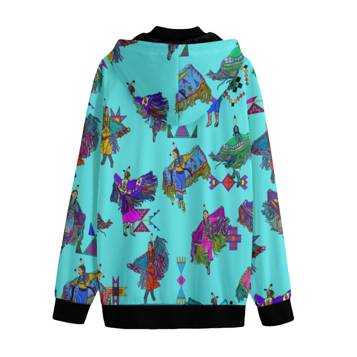 Women's Fancy Dancers Turquoise Men's Varsity Jacket