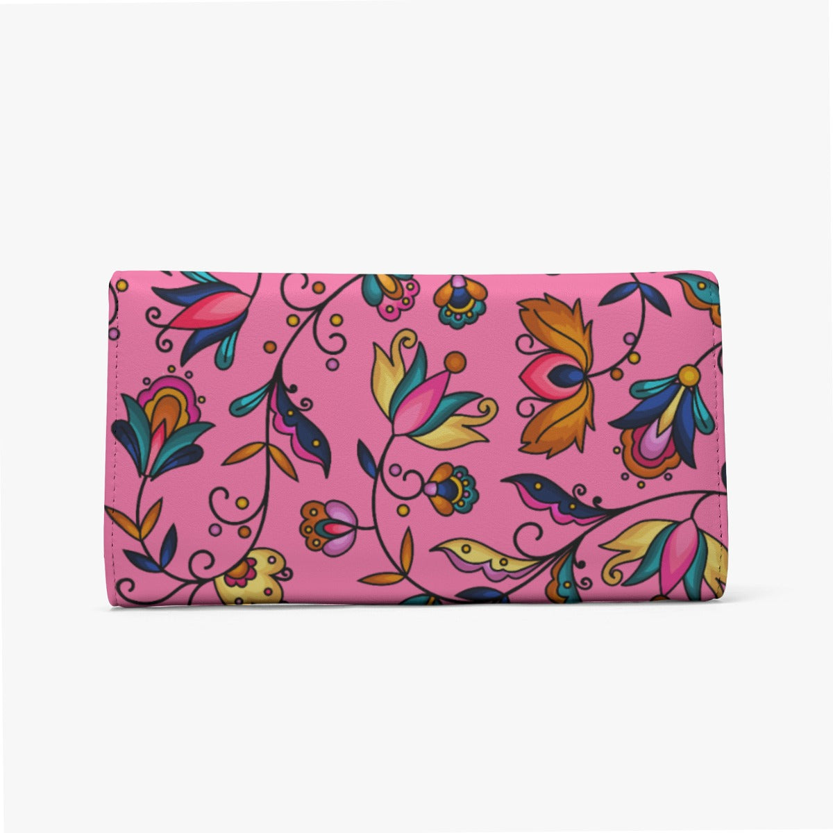 Copper Prairie Petals Pink Foldable Wallet