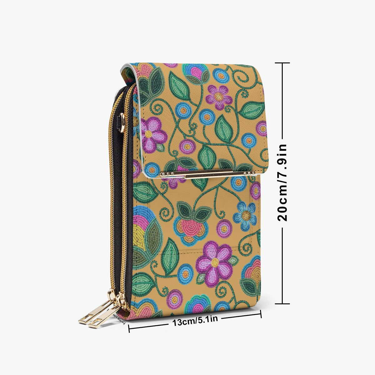 Turquoise Sunbeam Yellow Mobile Phone Chest Bag