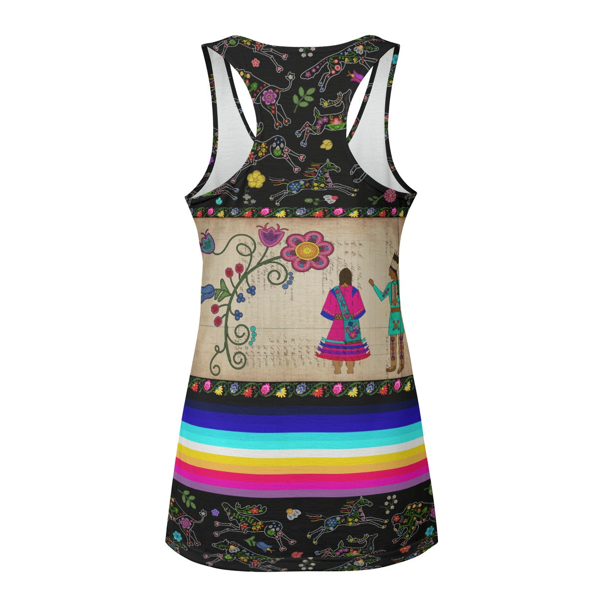 Floral Ledger Sweethearts Eco-friendly Women's Tank Top