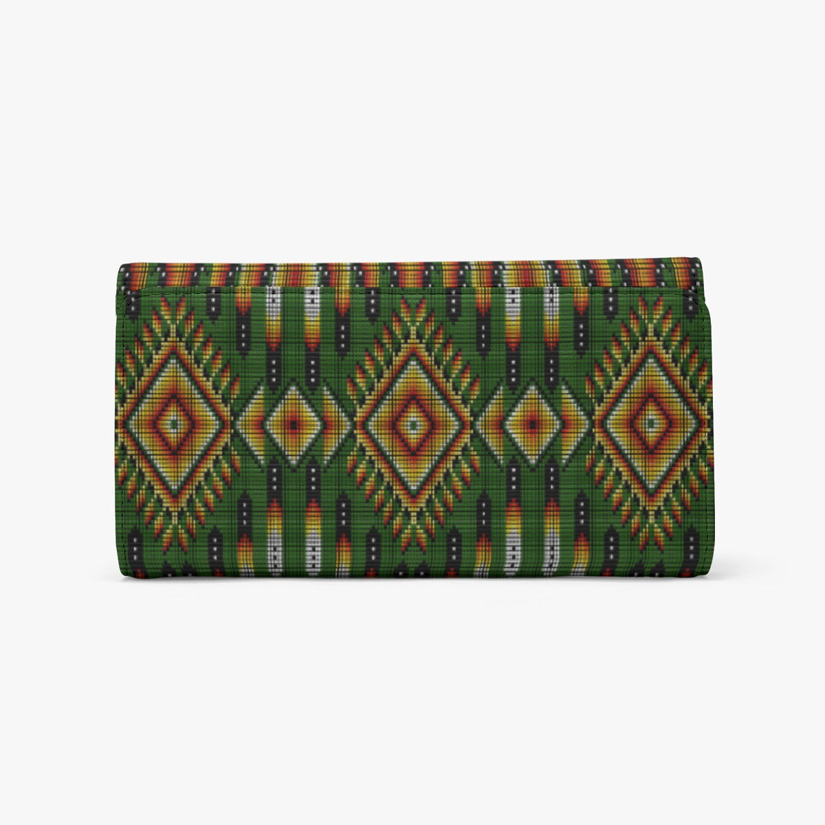 Fire Feather Green Foldable Wallet