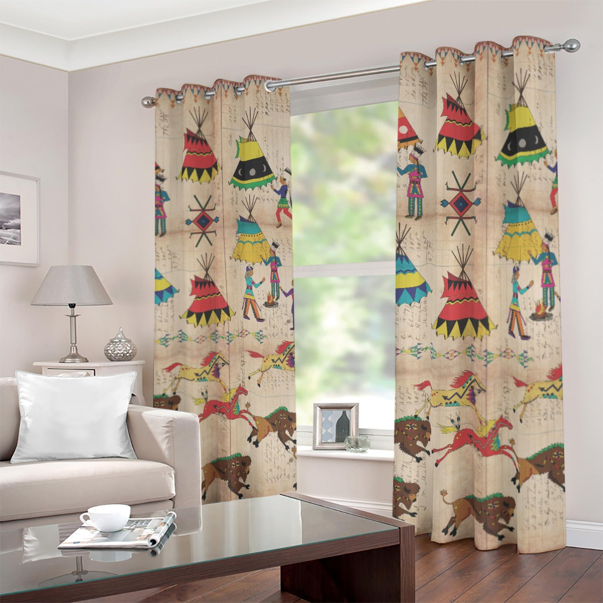 Gathering of the Chiefs Blackout Grommet Curtains | 265(gsm)