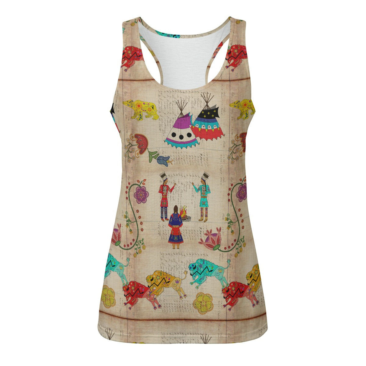 Floral Ledger Way of Life Eco-friendly Women's Tank Top