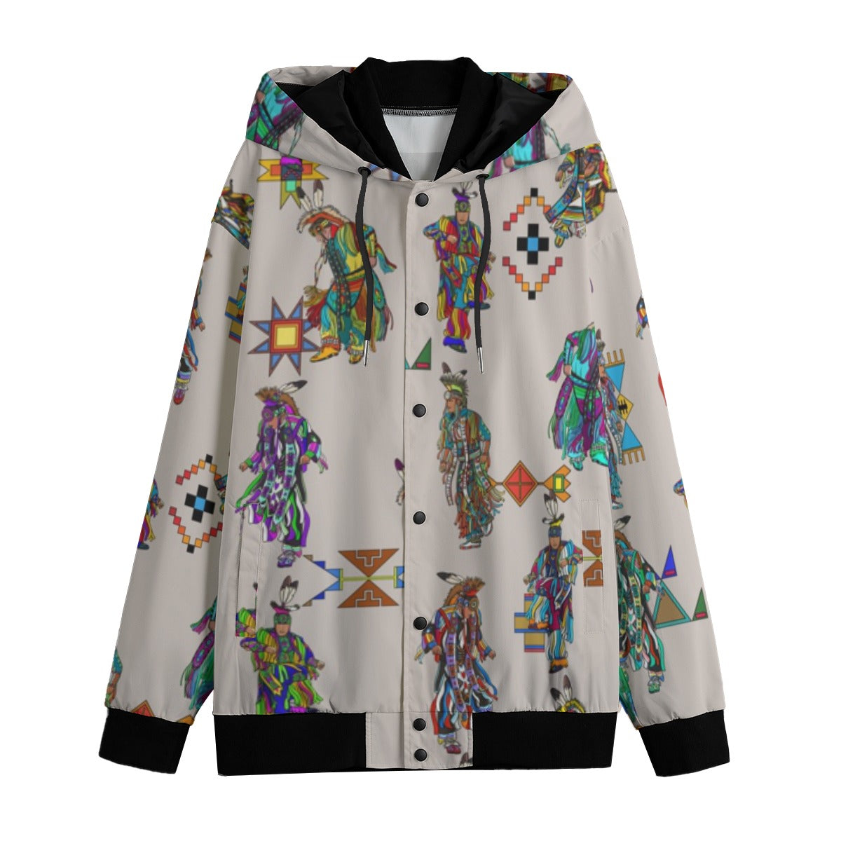 Men's Grass Dancers Muslin Men's Varsity Jacket