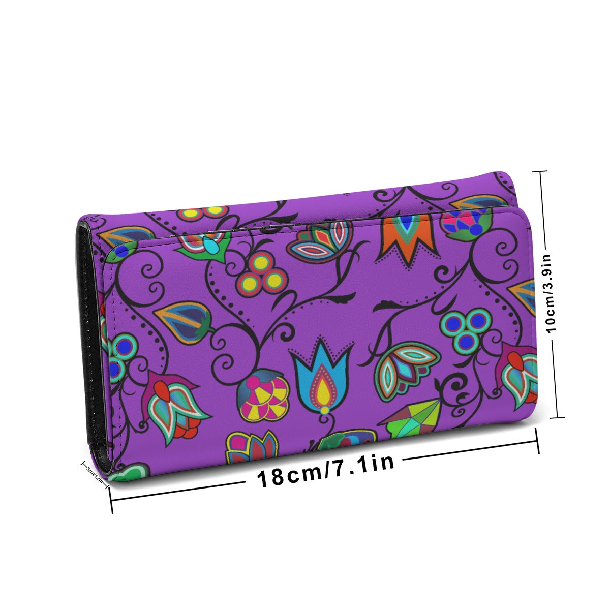 Indigenous Paisley Dark Orchid Foldable Wallet