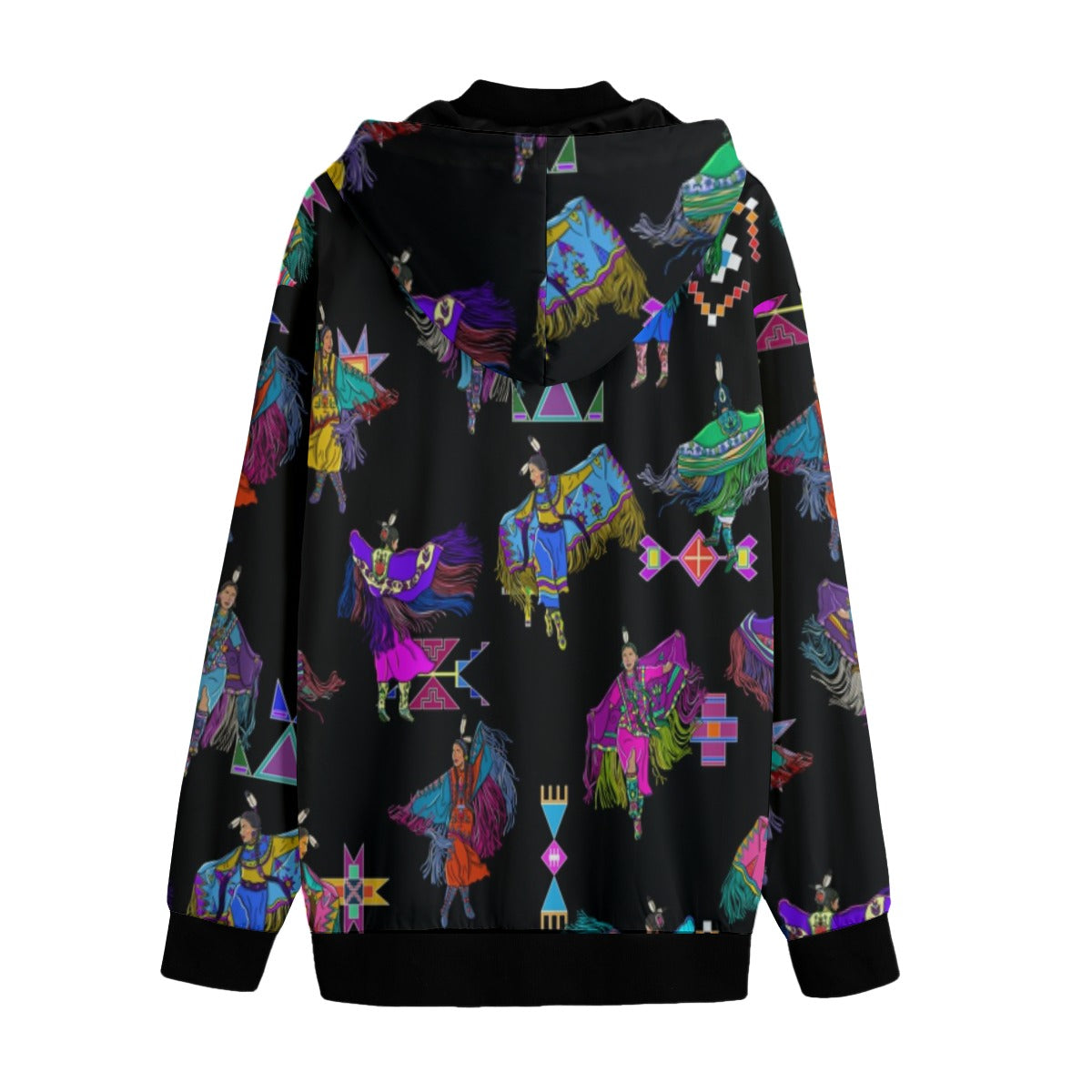 Women's Fancy Dancers Black Men's Varsity Jacket