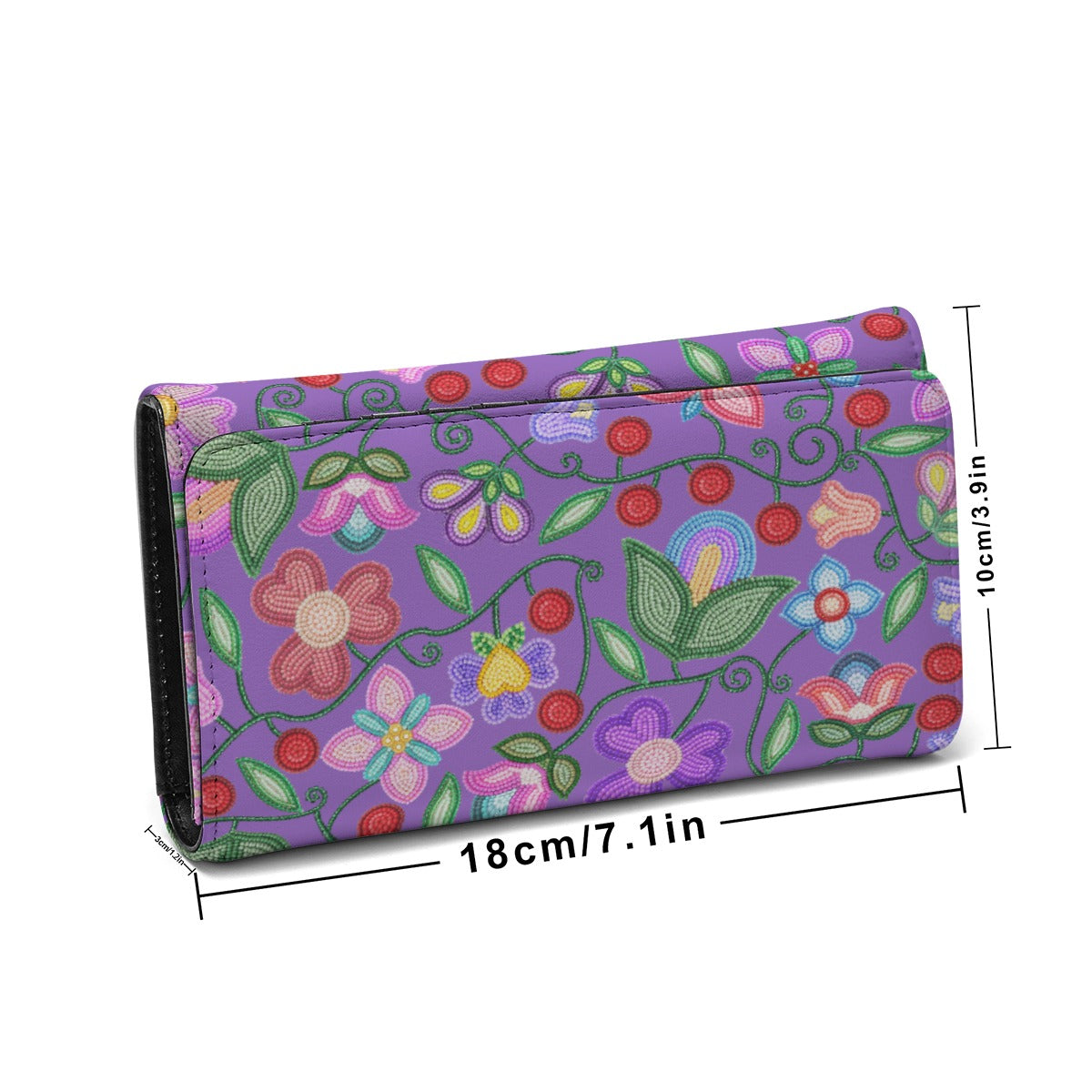 Petal Harmony Lavender Foldable Wallet