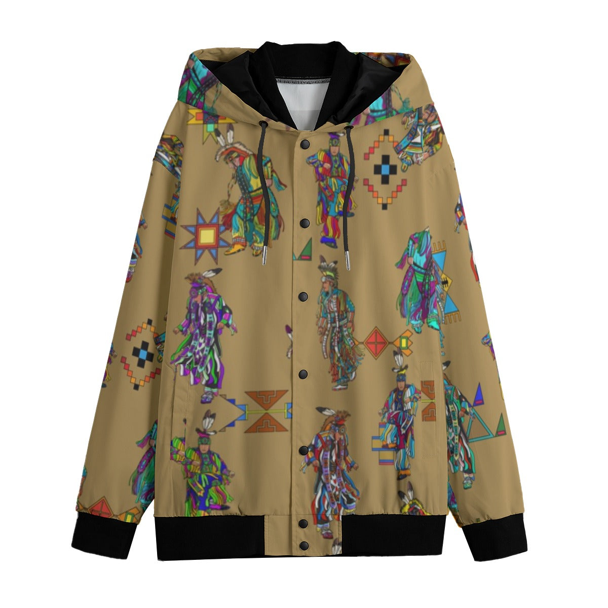 Men's Grass Dancers Earth Men's Varsity Jacket
