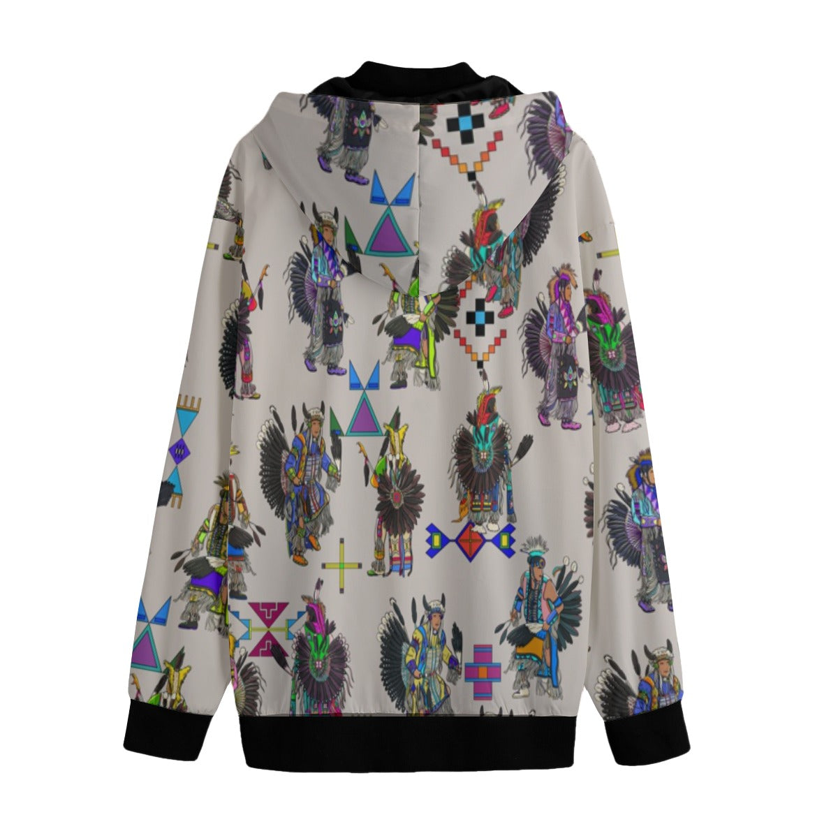 Men's Tradish Dancers Muslin White Men's Varsity Jacket
