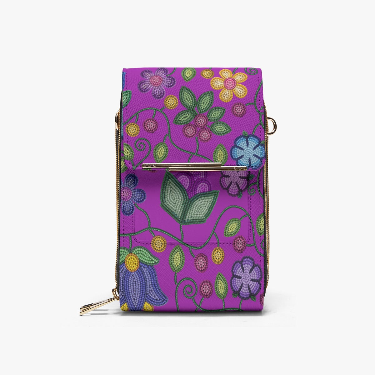 Bloom Uplift Purple Mobile Phone Chest Bag