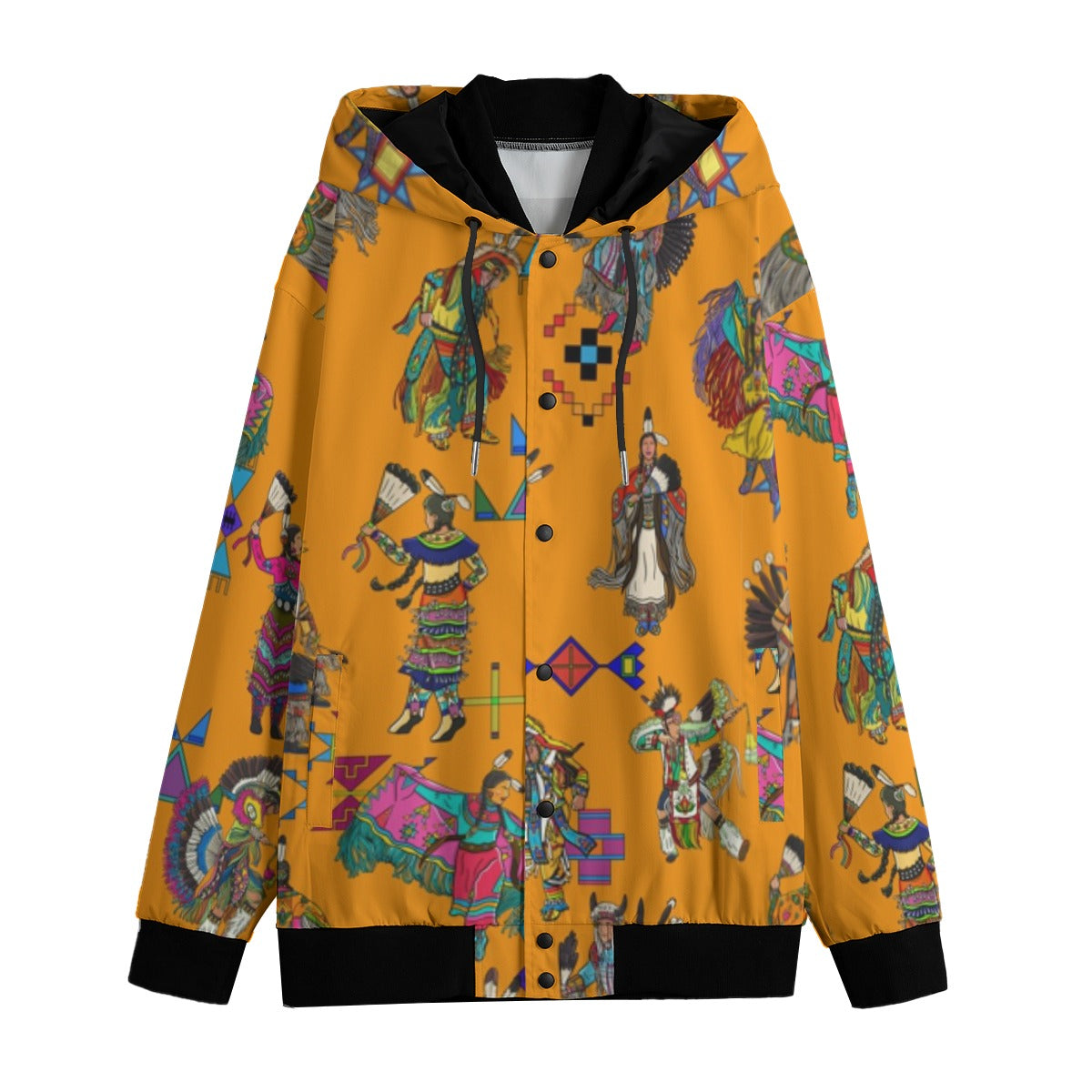 Grand Entry Dancers Orange Men's Varsity Jacket
